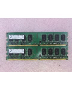 Micron MT16HTF25664AY-800J1 4GB 2 x 2G PC2-6400U DDR2 800 Non-ECC DT Memory Kit